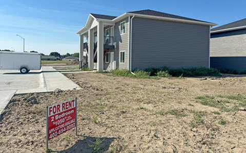 These new apartment units in the Streeter Subdivision were among the many projects community members cited last week as examples of progress made based on cooperation between the city and various local foundations and development boards.