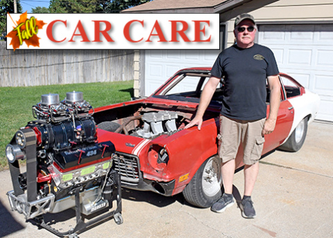 Greg Neal hopes to get his 1971 Vega rebuild done in time for next year's drag racing and car show season. 