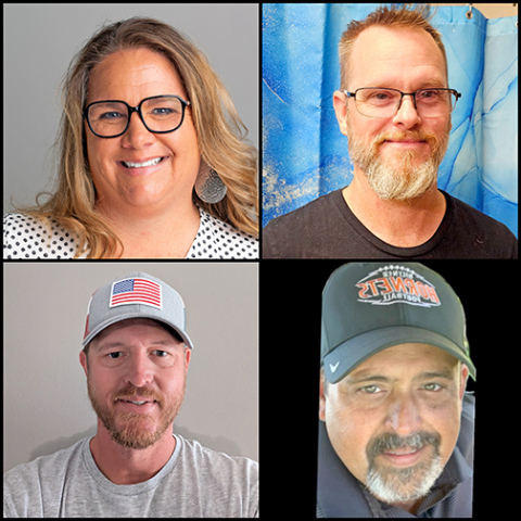 Clockwise from top left: Eastman, Happold, Schutt, Wilson