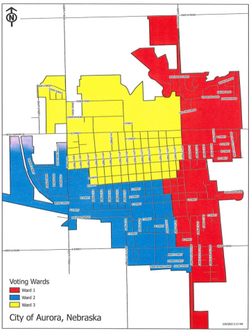 Aurora city ward map