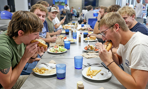 Student-raised, student-processed beef will be served in the UNK dining hall through the University Beef program. The beef is processed by students at UNL.  