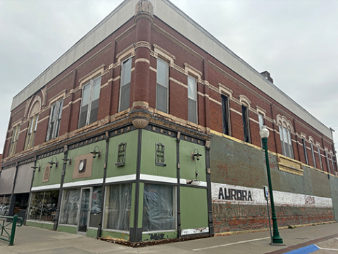 Windows on the north and east sides of the former Temple Craft building will be replaced soon as part of a Downtown Redevelopment Project approved last week by the Aurora City Council.