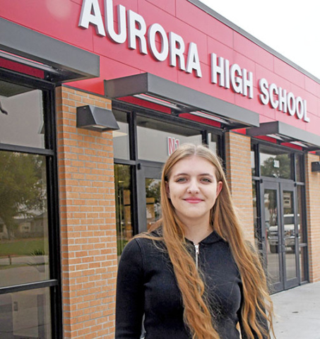 Sofija Marjanovic is an exchange student from Austria currently attending Aurora High School. She will be graduating with the senior class during winter graduation ceremonies.