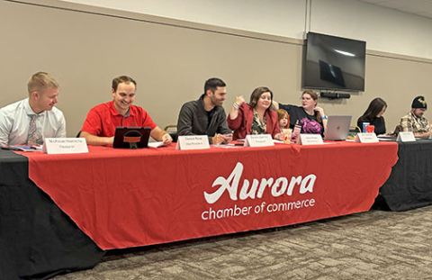 The Aurora Chamber of Commerce held its annual meeting on Monday recapping a busy year