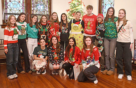 Exchange students from all over Nebraska gathered at the Ivy Sunday Dec. 8 to celebrate Christmas and try new traditions. The students had traveled earlier this year from Germany, Austria, Denmark, Italy and Spain.