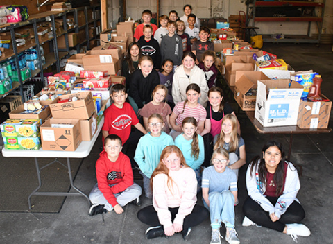 The Aurora Community Problem Solvers made a large donation of food on Nov. 22, one of 205 group donations made thus far in 2024.