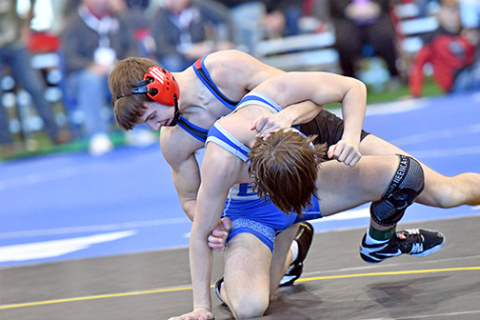 HPC’s Hudson Urkoski was a silver medalist at 126 pounds during the Norm Manstedt wrestling invite over the weekend. 