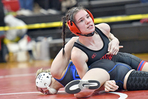 Dakota Gress survived the heartbreak round and will make her second appearance at the state wrestling championships. 