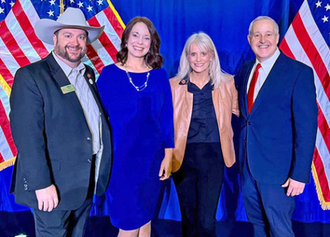 William and Dawn Feely (at left) of Aurora traveled to Washington, D.C. the week of Jan. 12 where William attended meetings as one of Nebraska’s three national committeemen and they had the opportunity to take part in festivities surrounding the inauguration of President Donald Trump. While there they also met Republican National Committee co-chair, KC Crosbie and Michael Whatley, chairperson of the RNC. 