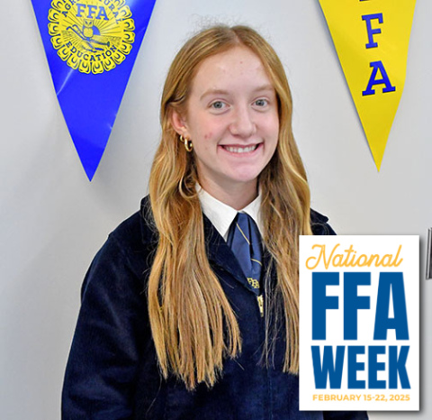 Avery Reeson is the second president of Giltner’s FFA chapter. Her brother Cooper served as the chapter’s first president after it was formed in 2023.