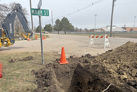 Crews have been busy installing various utilities under 1st Street in Aurora for months. In mid-April, work will begin on a major reconstruction project which will shut the street down from Highway 34 to the railroad tracks.