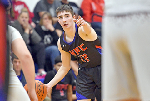 Haden Helgoth played in his final game for HPC basketball last week, one of four seniors that helped turn the Storm program around. 