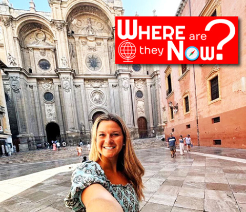 Before taking the position of ESL teacher at Barr Middle School in Grand Island, Kate Klute made several trips to Spain, where she spent three months working as a au pair nanny, teaching English to the children in her care. She took this selfie while visiting Andulcia, Spain.