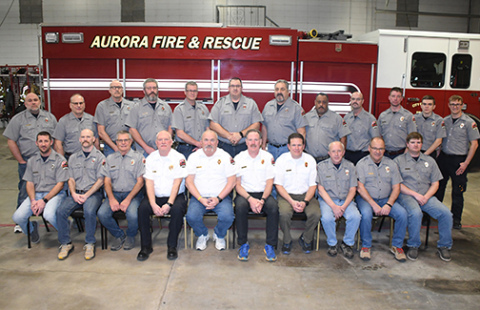 Members of the Aurora Fire Department