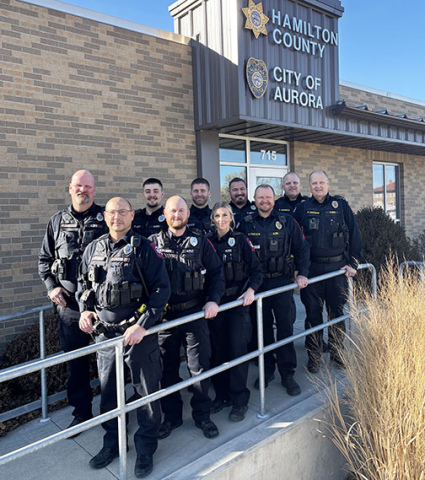 The officers of the Aurora Police Force