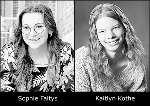 The valedictorian and salutatorian for Giltner High School's graduation this Sunday.