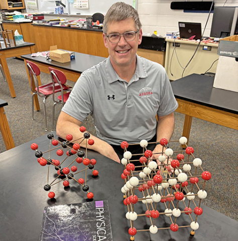 Marc Kroger will wind down his time teaching physics and chemistry at Aurora High School later this month, as he steps away from a career in education he started 33 years ago.