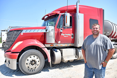 Greg Klipp is a independent trucking contractor who works with his father, LeRoy, in their business, Klipp Trucking. 