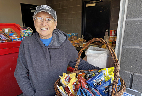 Pictured is Sandi VanWormer in the concession stand during the Swingin’ for Sandi softball tournament in April. VanWormer was diagnosed with breast cancer last year and has been a recipient of cancer fund donations. The tournament was the latest event held to support the cancer fund.