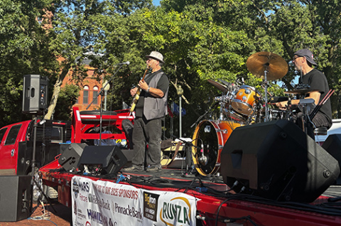 The Bands on the Bricks summer concert series kicked off its eighth season Friday with a performance by the Real Joey Leone.