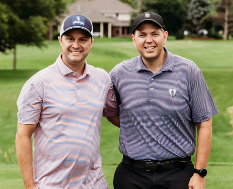 Matt Warren, left, and Jim Ediger won the title in the 2025 Poco Creek Golf Club Member/Guest Tournament.