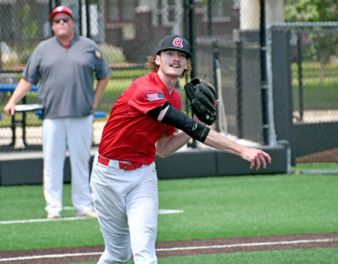 Aurora’s Dane Comer gave Post 42 a shot in an elimination game Saturday, throwing 71 total pitches in six innings during a 5-3 loss to Fairbury.