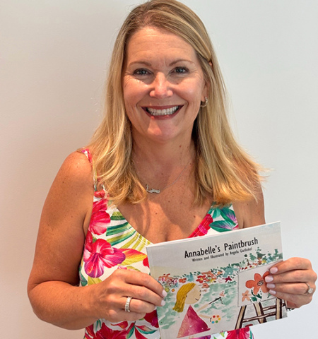 Former Aurora resident Angela Garfinkel has published her first children’s book, “Annabelle’s Paintbrush.” The book features Annabelle finding different items to use as a paintbrush with the story told in watercolor paintings created by Garfinkel.