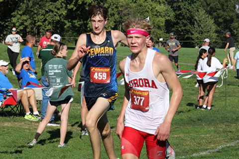Carson Krejci finished in 17th for the Huskies at the Aurora Invite Friday afternoon with a time of 18:50.