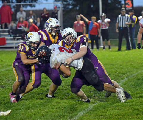 Hampton's defense was stout Friday, handing Pawnee City its first loss, 27-24. 