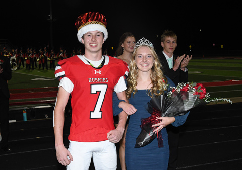 Brett Mellies and Savanna James were crowned AHS Homecoming king and queen.