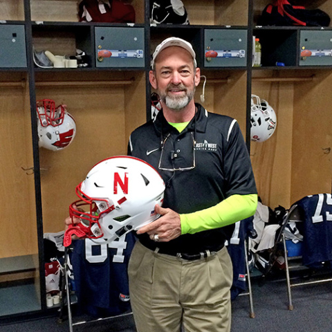 Dave Regier is the director of sports medicine for the College All Star Football Shrine Bowl which benefits Shriners Children’s Hospital. As a former patient of Shriner’s, he seeks to use his athletic training and sports therapy work to give back to the organization.