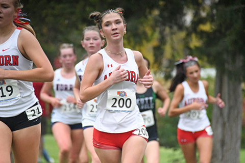 For the last time, Aurora’s Ella Eggleston competed at the state cross country championships while finishing 43rd at 20:48, the best time she’s ever ran in the event. 