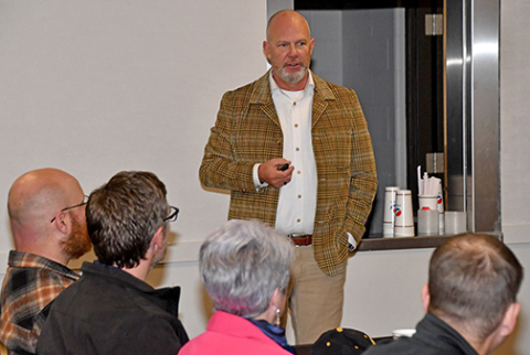 Todd Bingham, president/CEO of the Nebraska Chamber of Commerce & Industry, was the keynote speaker during the Aurora Chamber of Commerce annual meeting.