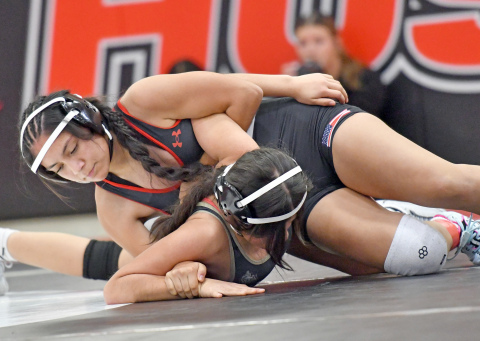 Sherly Gonzalez was one of two gold medalists for Aurora at its home invite Thursday. 