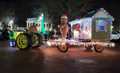 Saturday's light parade