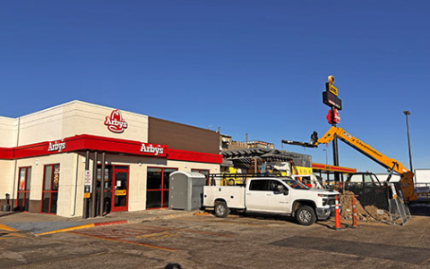 Love’s Travel Stops is currently a construction zone, with the main structure now being remodeled and expanded as part of a full-scale renovation project. The $3 million building permit was the largest issued in 2025.