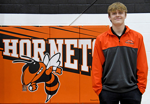Norwegian exchange student Kristian Kvia has been enjoying his time at Giltner High School. He has participated in new sports like football and basketball and is considering joining the track team in the spring.