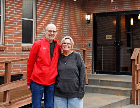 Dave and Rhonda Hiebert are in the process of transforming the former Assembly of God Church (which was previously the Aurora Head Start building) into a unique daycare center for older adults. They plan to call their business “Serenity Place” when it opens hopefully by summer. 