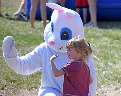 Children will get an opportunity to meet the Easter Bunny at several egg hunts planned for this weekend.