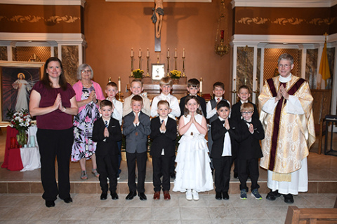  St. Mary Catholic Church in Aurora celebrated the sacrament of First Holy Communion Sunday.