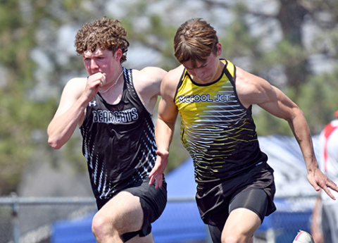 Samuel Friesen picked up three event wins during last week’s H&H Invite, including the 100, 200 and the anchor leg of the 400 meter relay. 