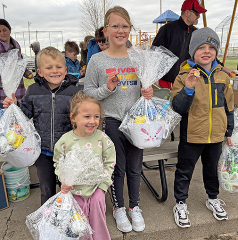 Pictured from left are, Cooper Kuck, Reese Danielson, Kate Most and Maddox Eastman.