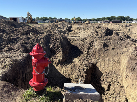 Work is already well underway on a new street in the Streeter 7th Addition, which was officially annexed into the city last week by the Aurora City Council.