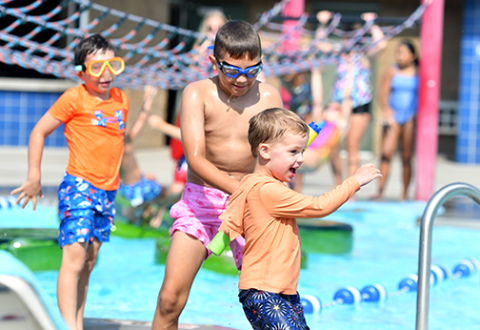 Swimmers cool off during one of summer’s hotter days at the Aurora Aquatic Facility. The pool, which closed for the season last week, saw a daily average of 259 swimmers throughout the 2026 season.