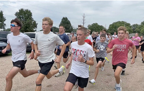 Time trials for Aurora's cross country teams were held on Friday. 