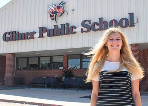 Hannah Pogue has been easing into her new position as PreK-6 principal at Giltner Public Schools since February when she started subbing in Giltner. 