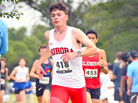 Grayson Oswald ran a lightning-quick time at Thursday’s Seward Invite, finishing 10th overall with a time of 16:49. 