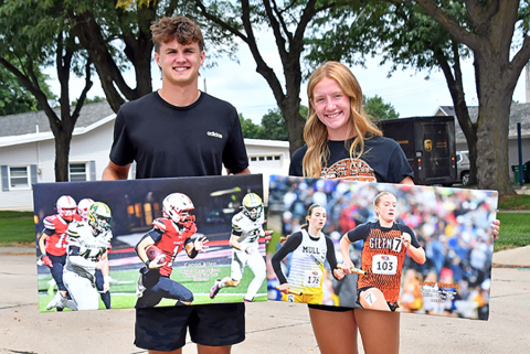ANR athletes of the year received a canvas print, mounted on wood framing.