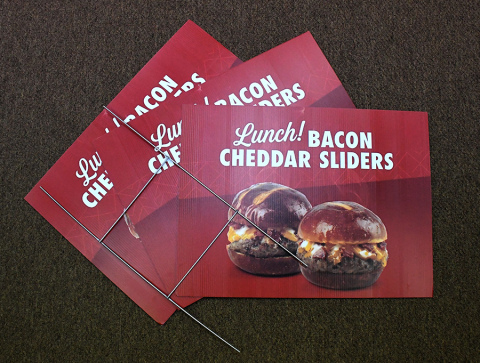 Corregated plastic signs
