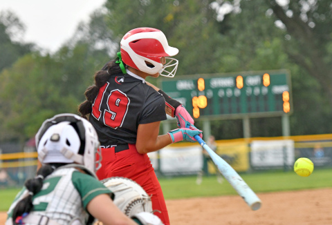 Sherly Gonzalez blasted her first home run of the season Thursday in Central City.